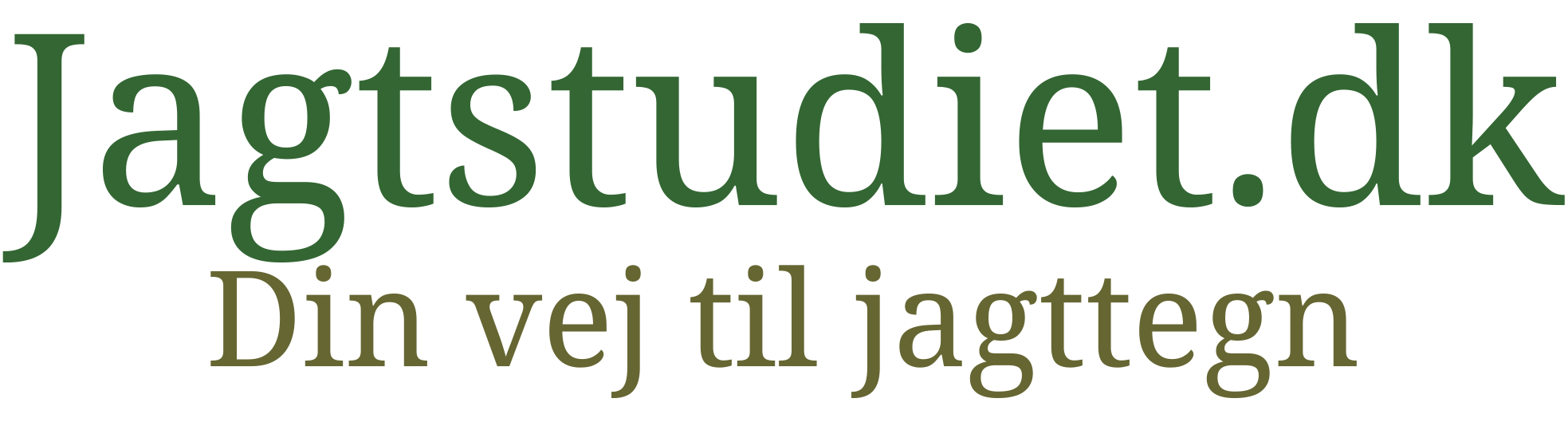 Jagtstudiet.dk - Din vej til jagttegn navigations logo